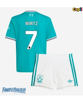 Liverpool Florian Wirtz #7 Echipament de Fotbal Replică 2025-26 Copii Treilea (+ Șorturi)